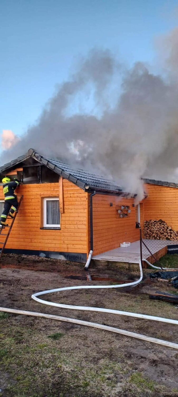 Pożar domu w Józefkowie. W ubiegłym roku budynek...