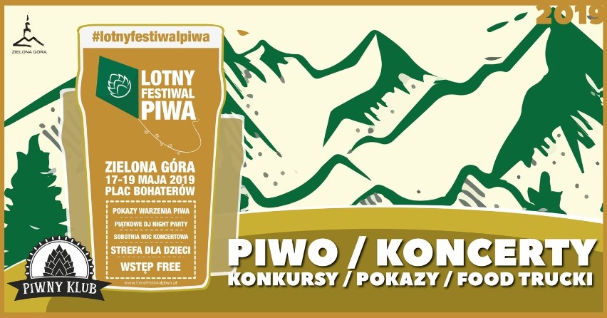 Lotny Festiwal Piwa po raz pierwszy w Zielonej Górze. 17 maja rozpocznie się wielkie święto piwa, muzyki i dobrego jedzenia 