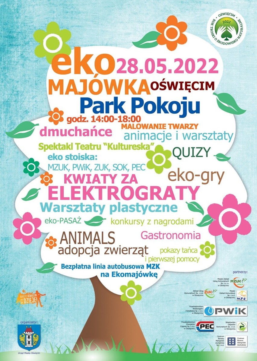 Oświęcim, park Pokoju, sobota, 28 maja, godz. 14 - 18....