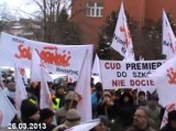 Manifestacja związków zawodowych w Rzeszowie [FILM]