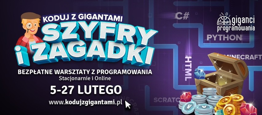 Koduj z Gigantami. Ruszają ogólnopolskie, bezpłatne warsztaty z programowania. Zajęcia odbędą się w Gdańsku i w Gdyni 