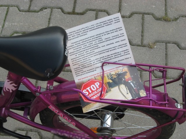 Policja w Kaliszu ostrzega mieszkańców przed złodziejami rowerów
