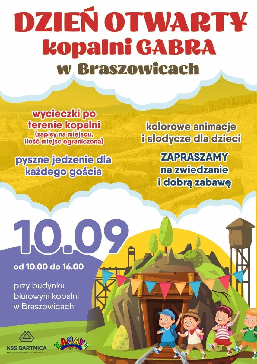 Dzień Otwarty Kopalni Gabra w Braszowicach. Zapraszamy na festyn!