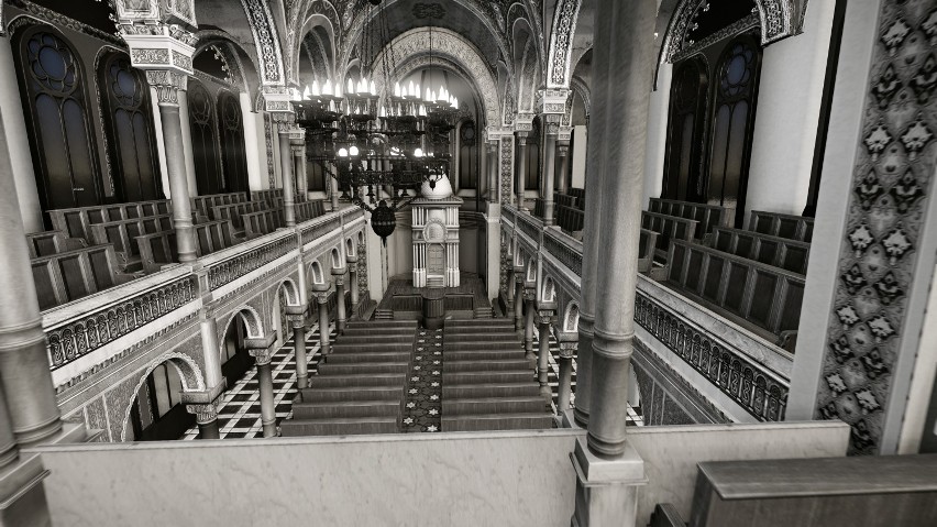 Wirtualna rekonstrukcja wnętrza Synagogi