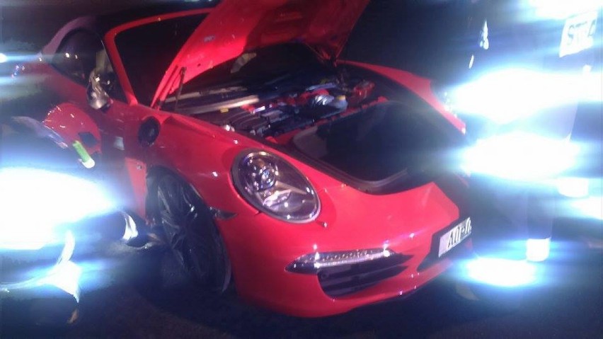 Opalenica: Wypadek Porsche 911!