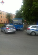 Wypadek w Kraśniku: Kierowca autobusu potrącił rowerzystkę