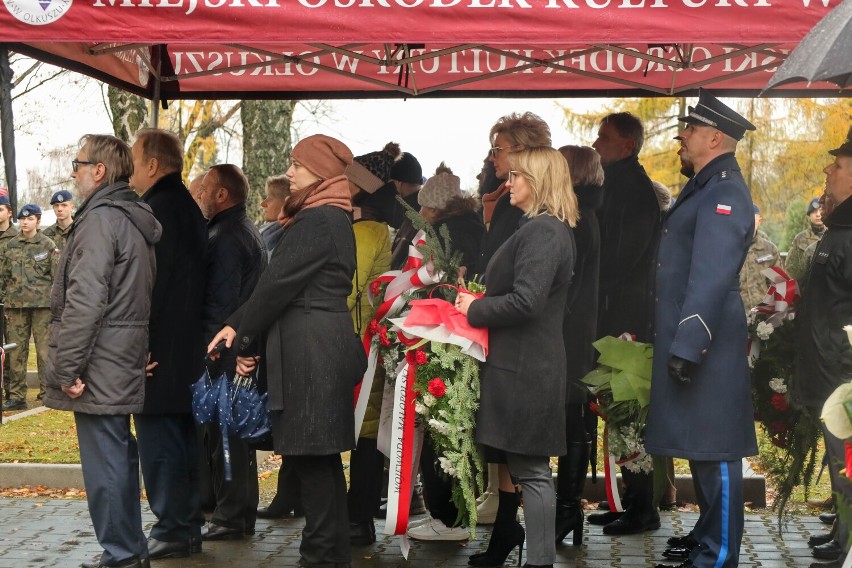 Uroczystości na cmentarzu w Olkuszu
