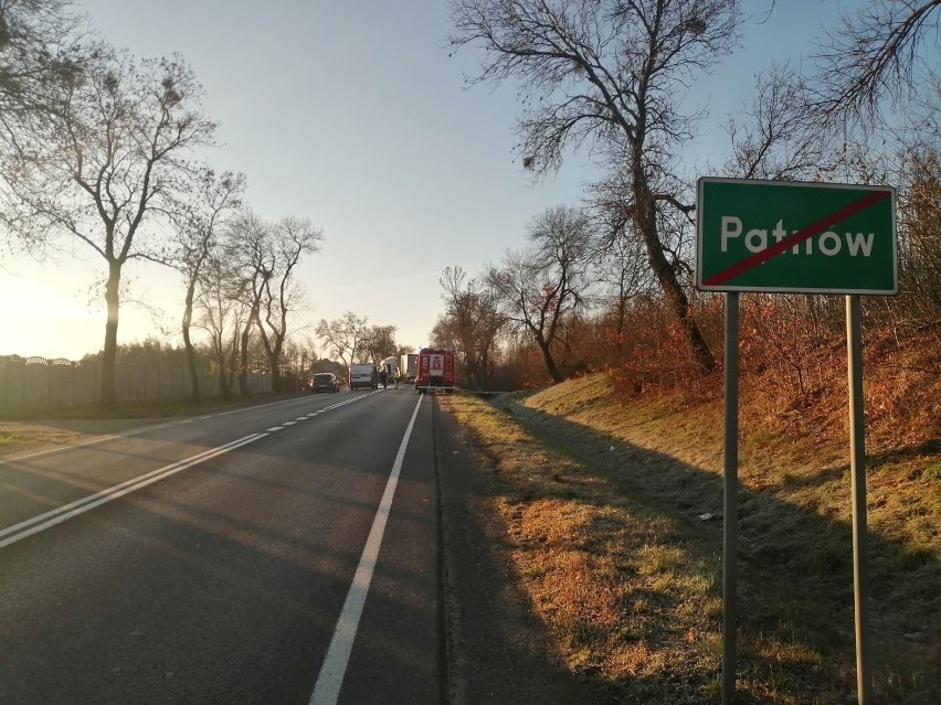Śmiertelny wypadek w gminie Pątnów. Czołowe zderzenie na drodze krajowej. Zginął 29-letni mieszkaniec powiatu wieluńskiego ZDJĘCIA