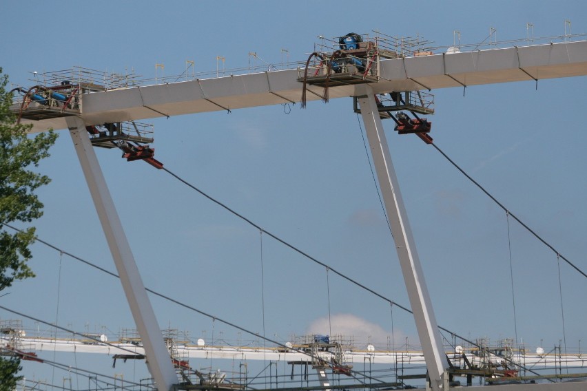 Chorzów: Big Lift na Stadionie Śląskim. Na linach zawiśnie dach [ZDJĘCIA]