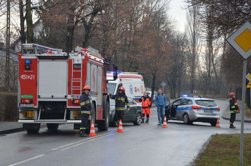 Wypadek w Łowiczu. Rowerzystka trafiła do szpitala [ZDJĘCIA]