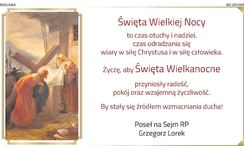 Wielkanoc 2024. Świąteczne życzenia dla naszych Czytelników, mieszkańców Piotrkowa i powiatu