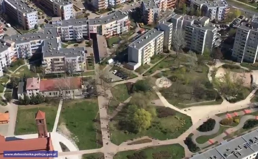 Tak wygląda Wrocław z pokładu policyjnego helikoptera