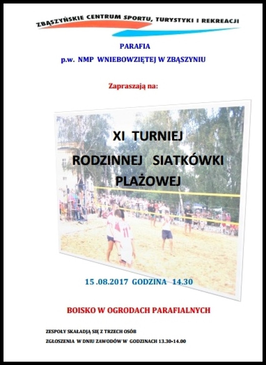 XI Turniej Rodzinnej Siatkówki Plażowej już 15 sierpnia