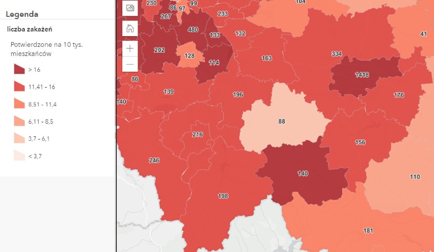 Chrzanów, Oświęcim, Wadowice, Olkusz. Nie żyje 6 osób z COVID-19, 551 nowych przypadków zakażenia koronawirusem w regionie