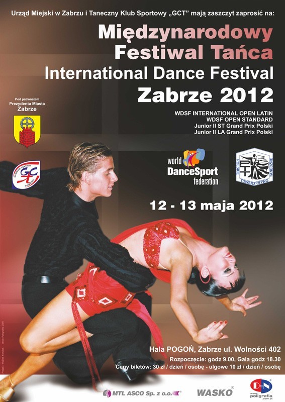 Międzynarodowy Festiwal Tańca
Urząd Miejski w Zabrzu i...
