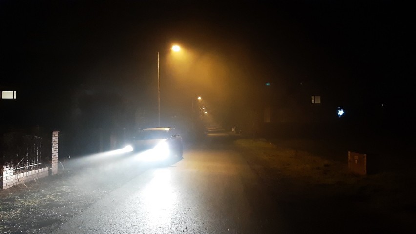 Smog w Grudzicach w środę 18 grudnia około godz. 19