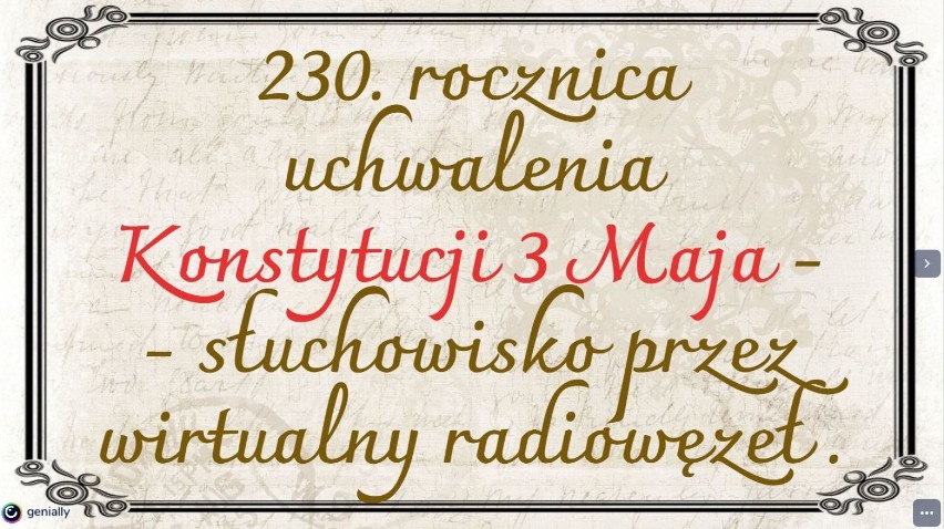 Malbork. Święto Narodowe Trzeciego Maja w ZSP 3. Audycja, akrostychy i "A to Polska właśnie"