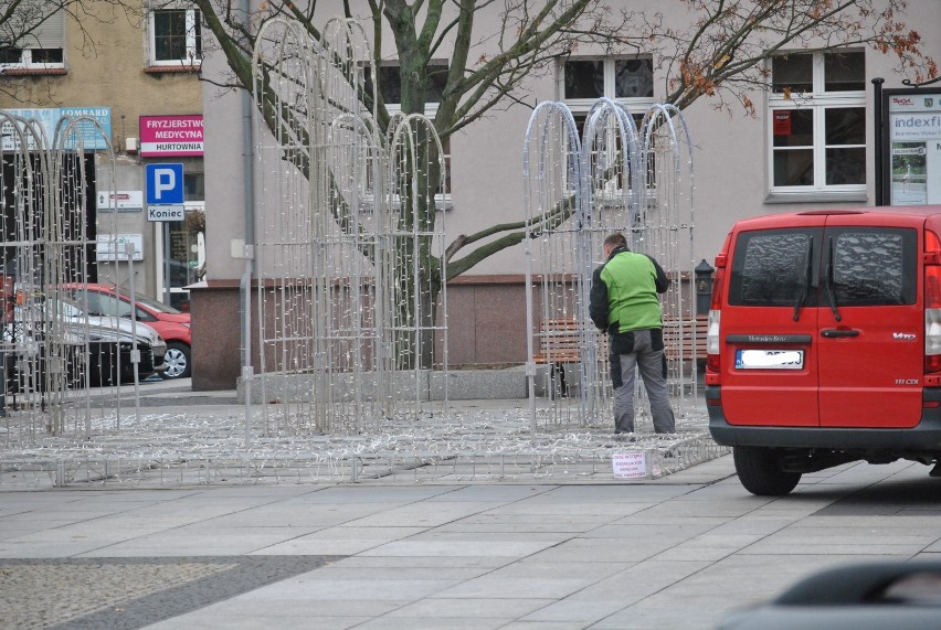 Pierwsze świąteczne dekoracja już są w Wolsztynie!