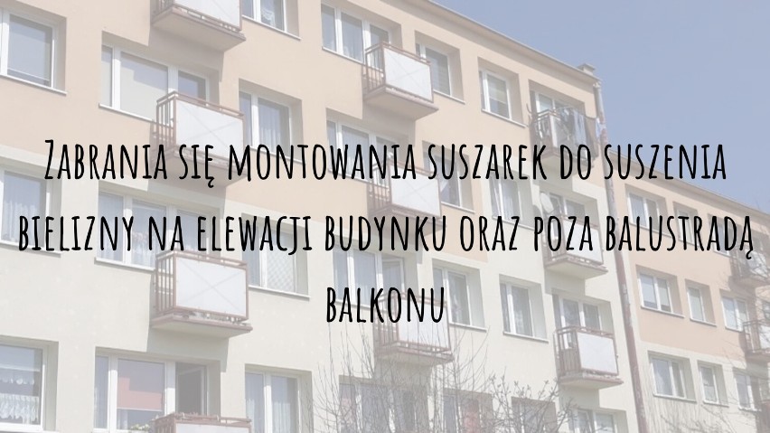 Montowanie suszarek poza balustradą balkonu