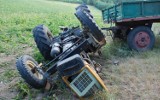 Tragiczny wypadek w Prądzonie. Zmarł kierowca ciągnika