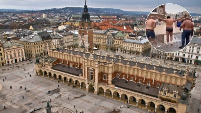 Obscenicznego zachowania dopuściła się grupa mężczyzn w centrum Krakowa