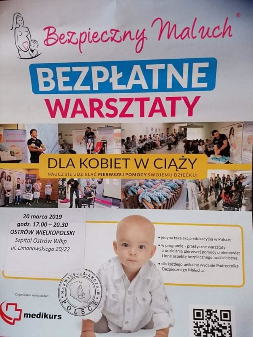 Bezpłatne warsztaty dla kobiet w ciąży organizowane w ramach Ogólnopolskiej Kampanii Bezpieczny Maluch