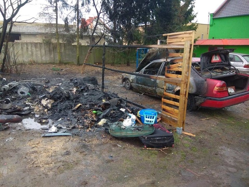 Niebezpieczny pożar na terenie gospodarstwa w Michorzewku.