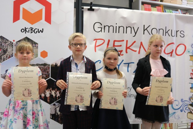Laureaci eliminacji szkolnych w Wielgiem walczyli o tytuł „Mistrza Pięknego Czytania” w swoich kategoriach wiekowych.
