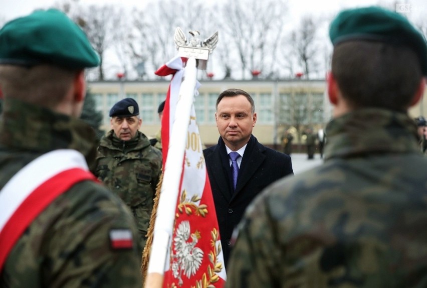 Prezydent Andrzej Duda z wizytą w Korpusie NATO w Szczecinie [WIDEO, ZDJĘCIA]