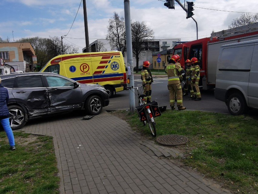 Zderzenie dwóch aut we Włocławku