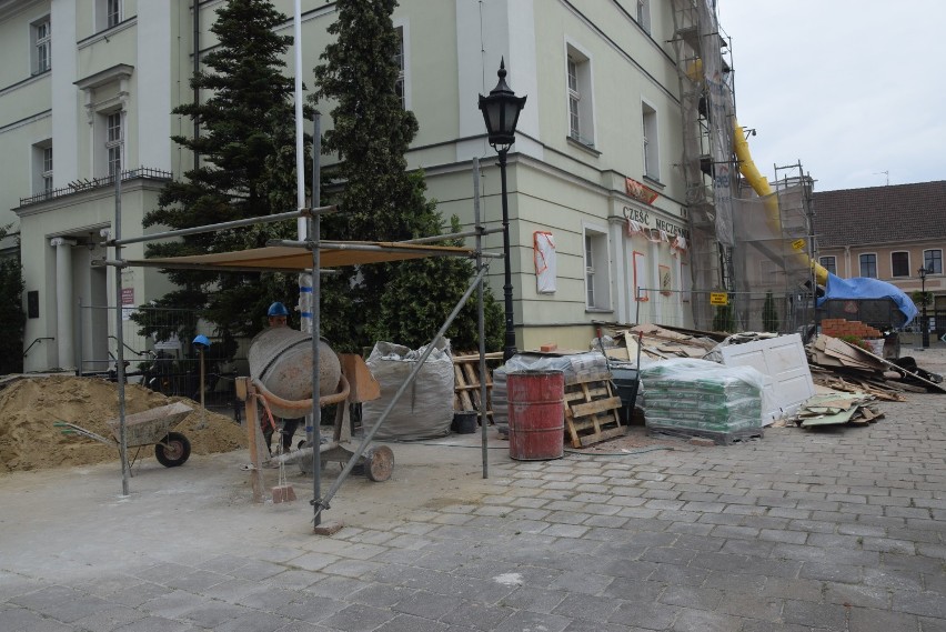 Trwa remont budynku zabytkowego ratusza w Kościanie