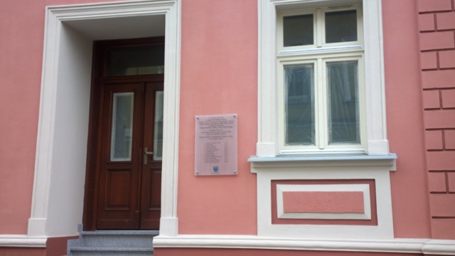 Wyzwolenie Pleszewa - tablica upamiętniająca wydarzenia ze stycznia 1945 roku