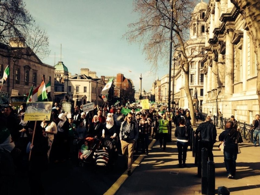 "Assad musi odejść". Protest przed siedzibą brytyjskiego premiera