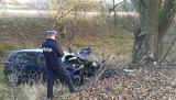 Wypadek w Białej Podlaskiej: Golf uderzył w drzewo, nie żyje kierowca (ZDJĘCIA)