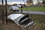 Ślisko na drogach: śmiertelny wypadek, dachowania i kolizje w Kujawsko-Pomorskiem