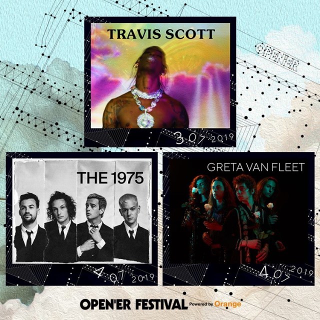 Open'er 2019 - Travis Scott pierwszą gwiazdą festiwalu, oprócz rapera zagrają The 1975 i Greta Van Fleet