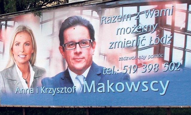 Krzysztof Makowski z żoną nie reklamują wartości rodzinnych, a pomoc, której chcą udzielać w codziennych sprawach łodzian