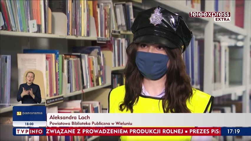 Teleexpress pokazał materiał o literackich mandatach rozdawanych w Wieluniu ZDJĘCIA, VIDEO