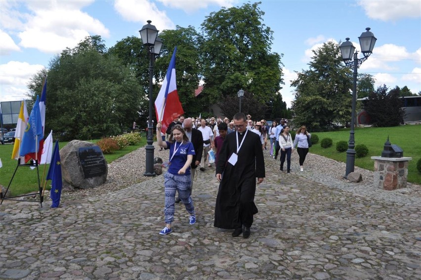 Powitanie młodzieży z Francji w Kartuzach