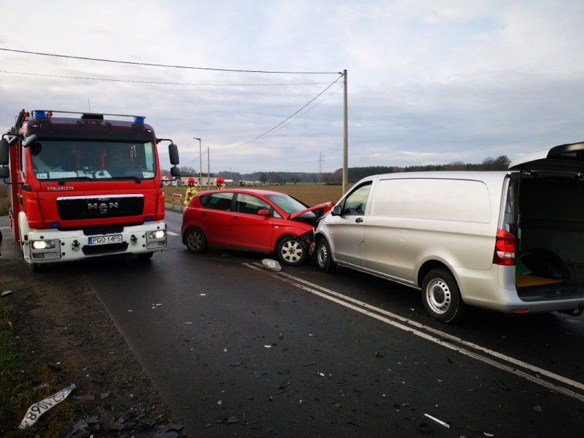 Wypadek na trasie Opalenica - Grodzisk Wielkopolski