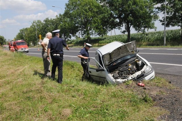 Wypadek na obwodnicy Kościana - jedna osoba trafiła do...