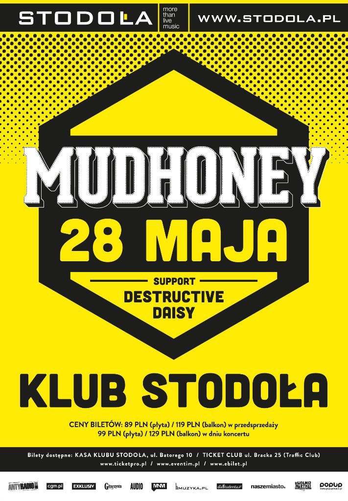 KONKURS: Wygraj zaproszenie na Mudhoney w klubie Stodoła [ZAKOŃCZONY]