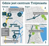 Gdzie jest centrum Trójmiasta? Firma consultingowa zapytała mieszkańców [INFOGRAFIKA]