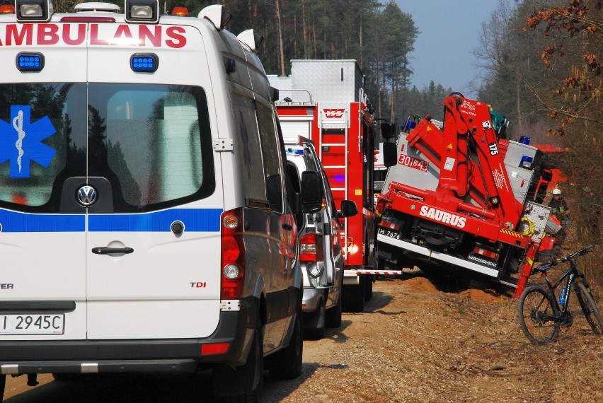 Wielkie ćwiczenia strażaków w okolicy miejscowości Ponikła i...