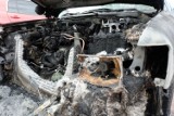 Pożar samochodów w Zielonej Górze. Całkowicie spłonęły dwa auta. To było podpalenie?