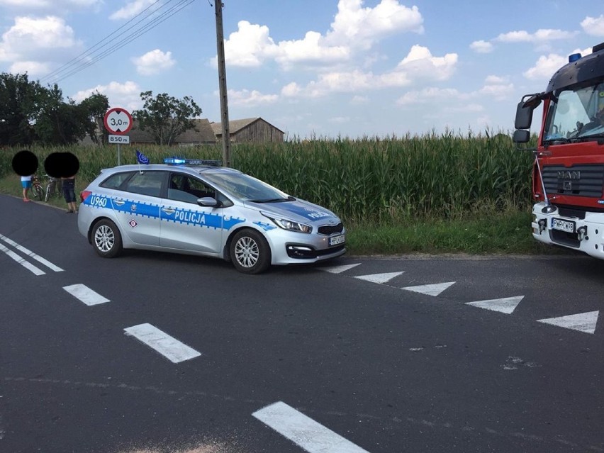 Gmina Nekla: Wypadek w miejscowości Kokoszki. Trzy osoby zostały poszkodowane 