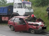 Wypadek w Szamotułach. Nie żyje 82 -letni mężczyzna! [ZDJĘCIA]