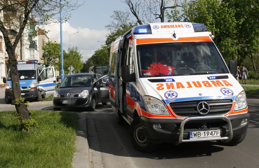 Wypadek na Chojnowskiej w Legnicy