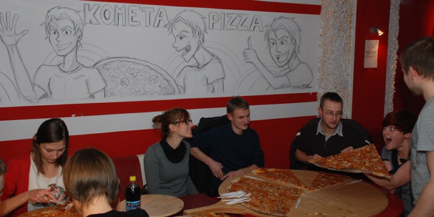 Kometa Pizza przy ul. Nieszawskiej to jedyny lokal w Polsce,...