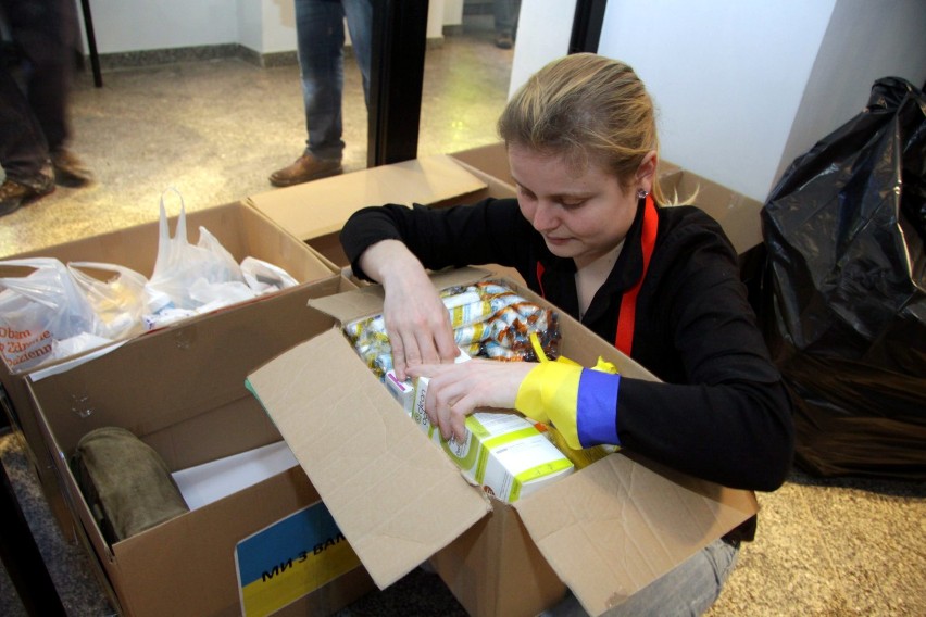 W Lublinie trwa zbiórka darów dla Ukraińców